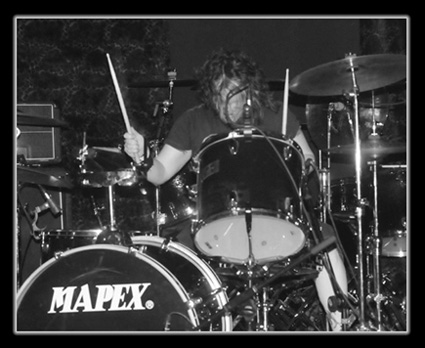 Kris Hale on drums and vocals