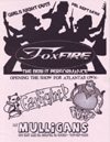Flyer from Foxfire's debut show