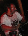 Stephen Carrington playing drums