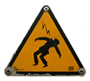 extreme caution sign